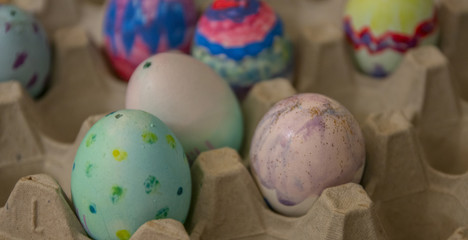 a beautiful colourful Easter eggs