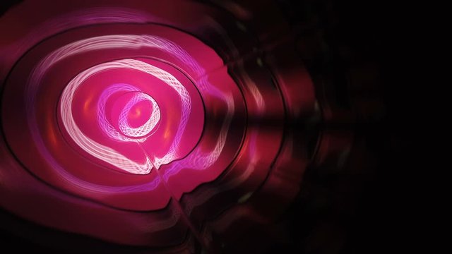 Glowing flowery circle burst motion graphics background seamless loop. Trendy colors makes for hip stylish fashion music videos