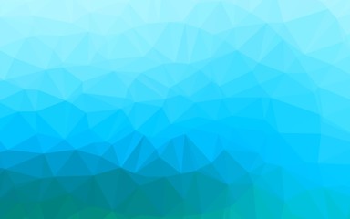 Obraz premium Light Blue, Green vector low poly cover. Shining colored illustration in a Brand new style. Triangular pattern for your business design.