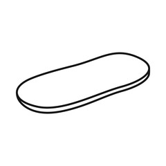 Vector design of bun and sesame icon. Web element of bun and bread stock vector illustration.