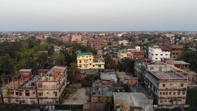 panorama of the old town of india