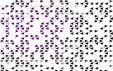 Light Purple vector backdrop with lines, triangles. Triangles on abstract background with colorful gradient. Pattern can be used for websites.