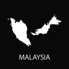 Malaysia map designs vector illustration