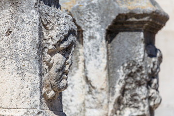 Ruins of the ancient Roman forum in the historic centre of Zadar, Croatia