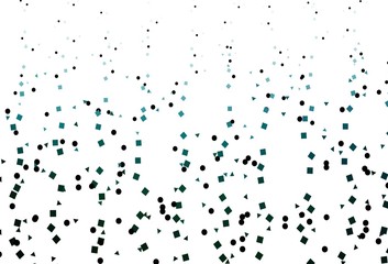 Light Green vector cover in polygonal style with circles.