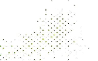 Light Green vector layout with circle shapes. Beautiful colored illustration with blurred circles in nature style. Design for posters, banners.