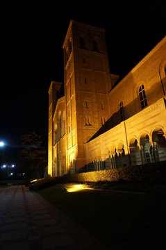 Night View of UCLA Royce Hall