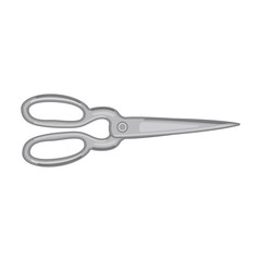 Scissor vector icon.Cartoon vector icon isolated on white background scissor.