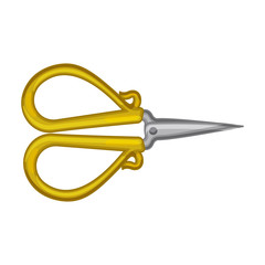 Scissor vector icon.Cartoon vector icon isolated on white background scissor.