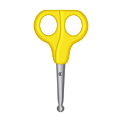 Scissor vector icon.Cartoon vector icon isolated on white background scissor.