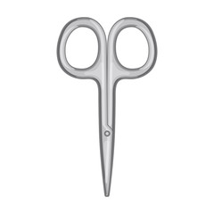 Scissor vector icon.Cartoon vector icon isolated on white background scissor.