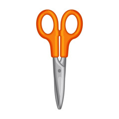 Scissor vector icon.Cartoon vector icon isolated on white background scissor.