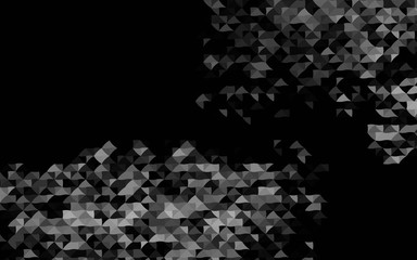 Dark Silver, Gray vector texture in triangular style. Triangles on abstract background with colorful gradient. Pattern can be used for websites.