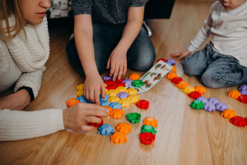 The mother of two boys is engaged in raising children