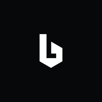 Minimal elegant monogram art logo. Outstanding professional trendy awesome artistic BL LB initial based Alphabet icon logo. Premium Business logo White color on black background