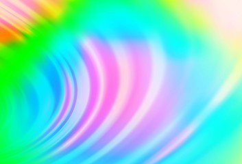 Obraz premium Light Multicolor, Rainbow vector background with curved circles.