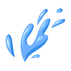 Water splash vector icon.Cartoon vector icon isolated on white background water splash.