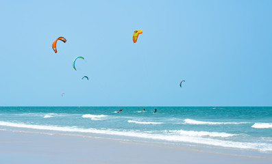 Kitesurfing Thailand Hua hin on a Sunny day