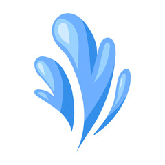 Water splash vector icon.Cartoon vector icon isolated on white background water splash.