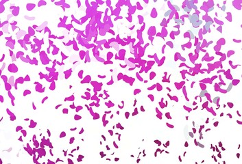 Light Pink vector pattern with chaotic shapes.