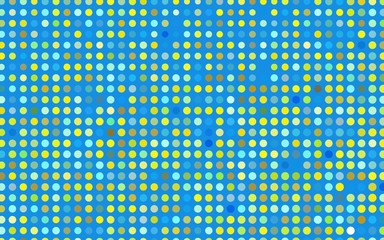 Light Blue, Yellow vector pattern with spheres. Beautiful colored illustration with blurred circles in nature style. Design for posters, banners.