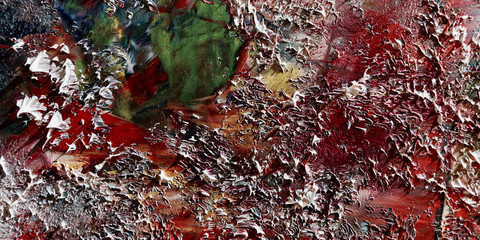 Colorful abstract background wallpaper. Modern motif visual art.  Mixtures of oil paint. Trendy...