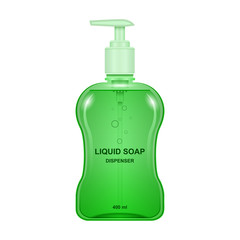 Dispenser liquid soap vector icon.Realistic vector icon isolated on white background dispenser liquid soap.