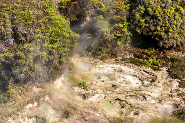 Crater of the Moon, hot springs in New Zealand