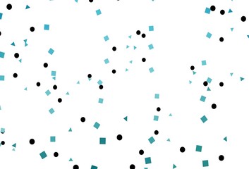 Light BLUE vector cover in polygonal style with circles.