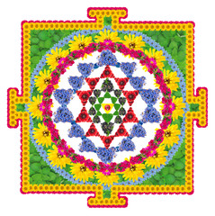 Yantra is a mystical diagram, mainly from the Tantric traditions of the Indian religions isolated...