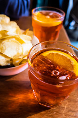 Spritz Veneziano in a bar in Venice