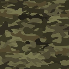 Fototapeta premium Camouflage seamless pattern background masking camo repeat print