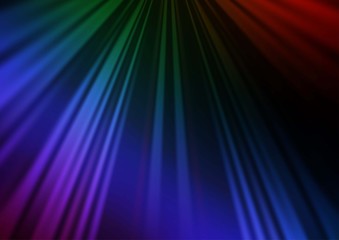 Dark Multicolor, Rainbow vector background with straight lines. Shining colored illustration with narrow lines. Pattern for ads, posters, banners.