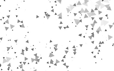 Fototapeta na wymiar Light Silver, Gray vector texture in triangular style. Glitter abstract illustration with triangular shapes. Modern template for your landing page.