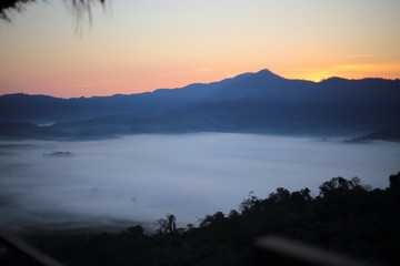 Obraz premium Morning view of Phu Lanka in Phayao, Thailand