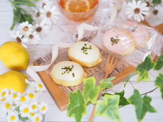 レモンケーキでティータイム