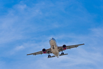 Commercial Jet on final approach