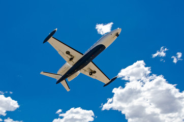 Private Jet departing