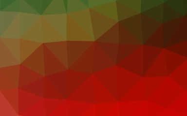 Light Green, Red vector polygon abstract layout. Geometric illustration in Origami style with gradient. Polygonal design for your web site.