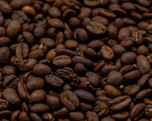 roasted coffee beans, can be used as a background
