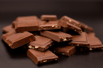 Lots of chocolate. Chunks of chocolate. Mountain of chocolate. 