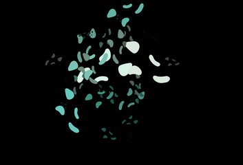 Dark Green, Yellow vector template with memphis shapes.