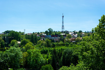 Miasto Przemyśl widok na wzgórze z Przekaźnikiem i Krzyżem © Heroc