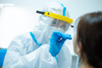Coronavirus test concept