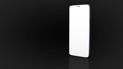 smartphone mobile in 3d mockup