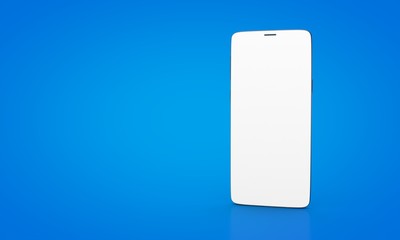 smartphone digital isolated 3d background blue