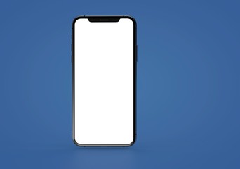 smartphone digital isolated 3d background blue