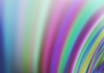 Light BLUE vector background with bent lines. A sample with blurred bubble shapes. The template for cell phone backgrounds.