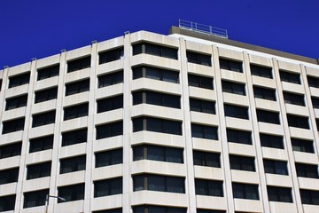 View of hotel apartments in Athens, Greece.