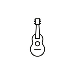 Fototapeta premium Ukulele/guitar icon vector on white background